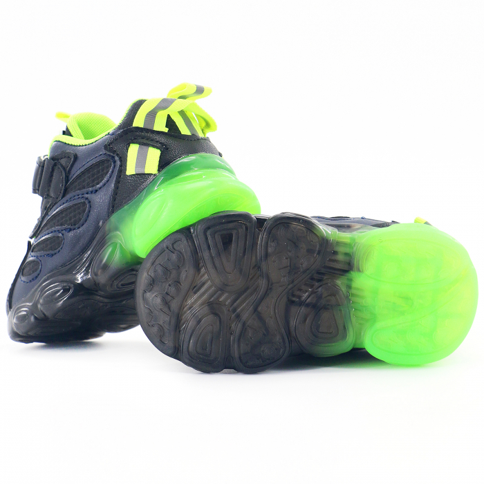 Pantofi sport Z-82Cnegru/verde [2]