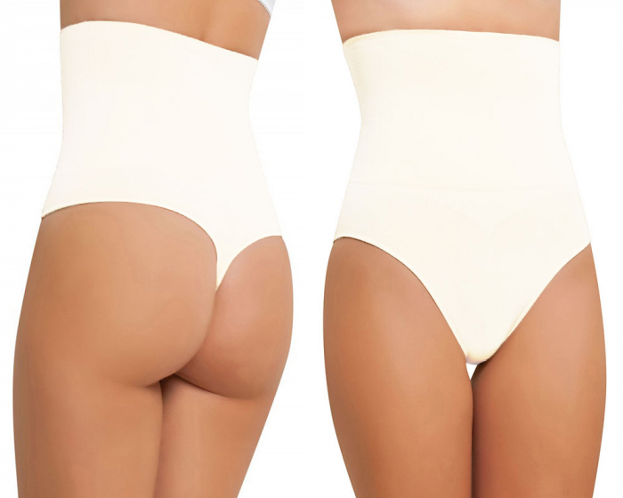 Chiloti tanga modelatori cu talie inalta KF8033A [4]