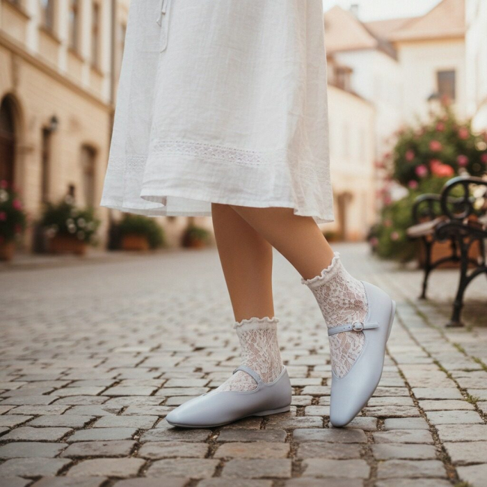 Balerini A-10albastru [8]