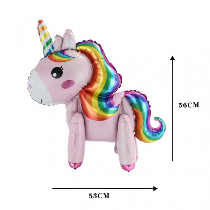 Balon din folie de aluminiu figurina ' Unicorn ' 53 x 56 cm LY-2439-23 [3]