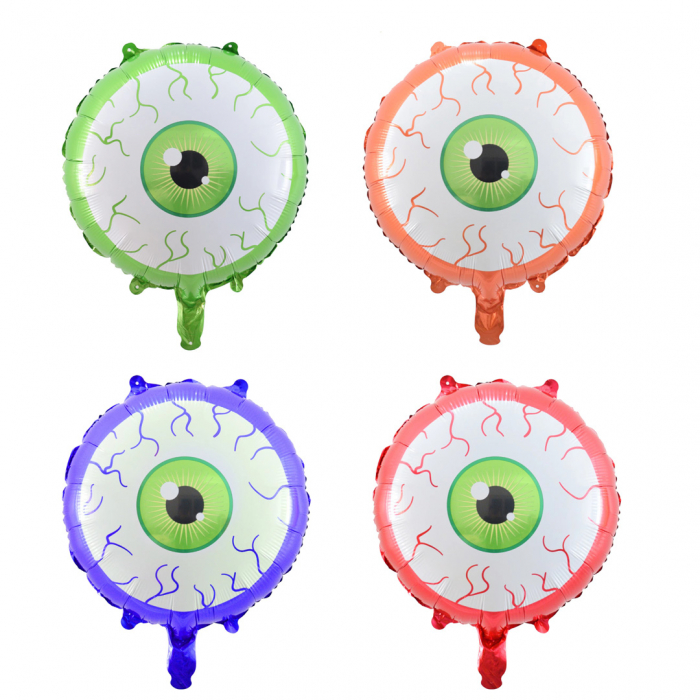 Set 4 baloane folie pentru decor Halloween ' Glob Ocular ' 43 x 48 cm LY-2439-17 [1]