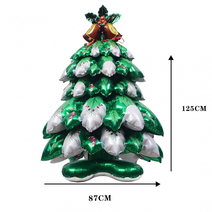Balon cu stativ pentru decor Craciun Bradul de Craciun 87 x 125 cm LY-2439-4 [2]