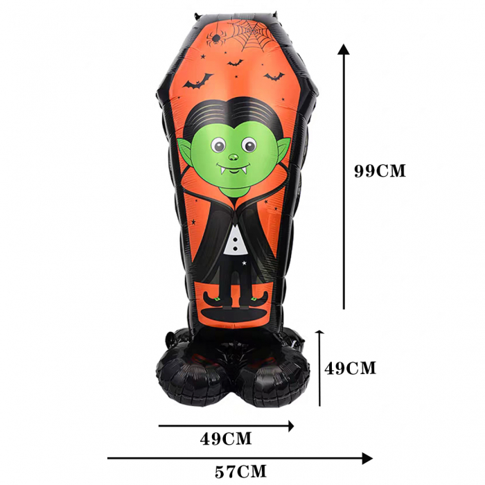Balon cu stativ pentru decor Halloween ' Vampir ' 57 x 99 cm LY-2439-3portocaliu [2]