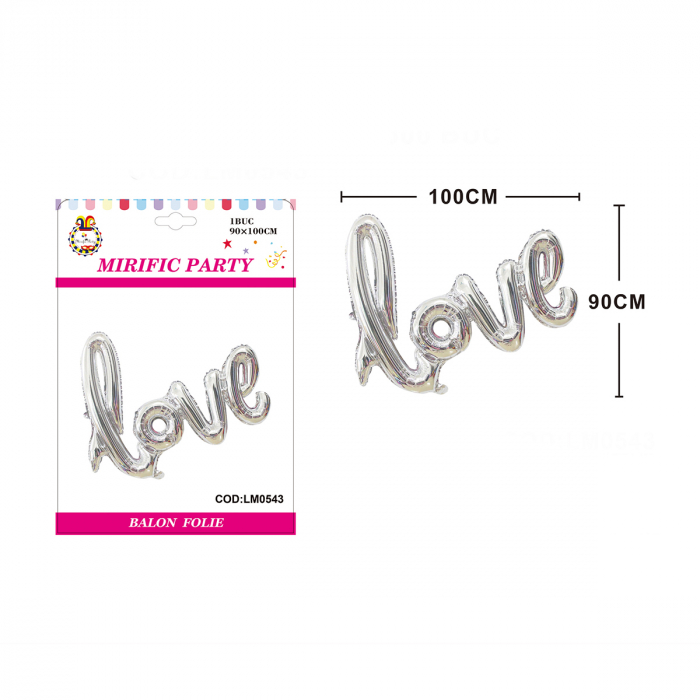 Balon din folie de aluminiu decor iubire ' Love ' 100 x 90 cm LM0543 [2]