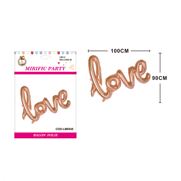 Balon din folie de aluminiu decor iubire ' Love ' 100 x 90 cm LM0545 [2]