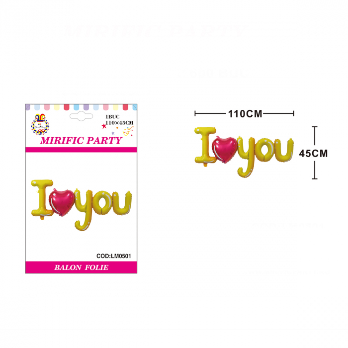 Balon din folie de aluminiu ' I Love You ' LM0501 [2]