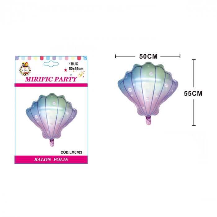 Balon din folie de aluminiu figurina 'Scoica' 50 x 55 cm LM0703 [2]