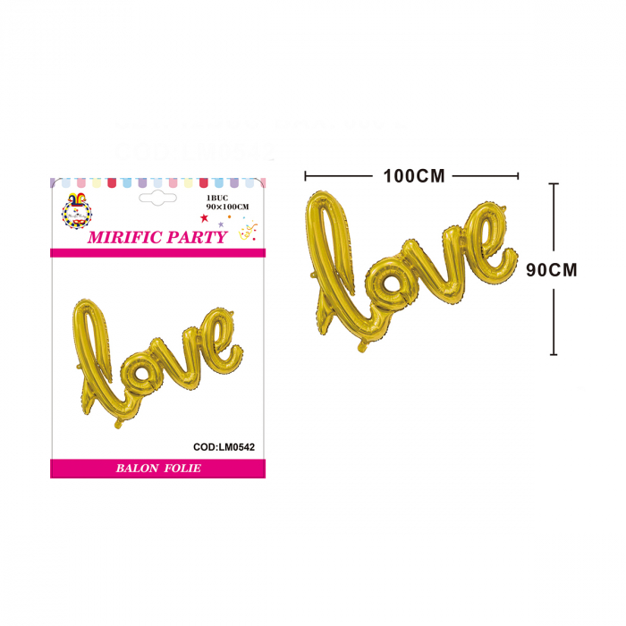 Balon din folie de aluminiu decor iubire ' Love ' 100 x 90 cm LM0542 [2]