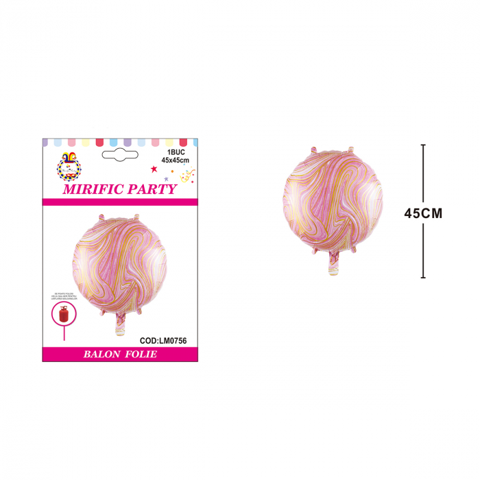 Balon marmorat din folie de aluminiu 45 cm LM0756 [2]