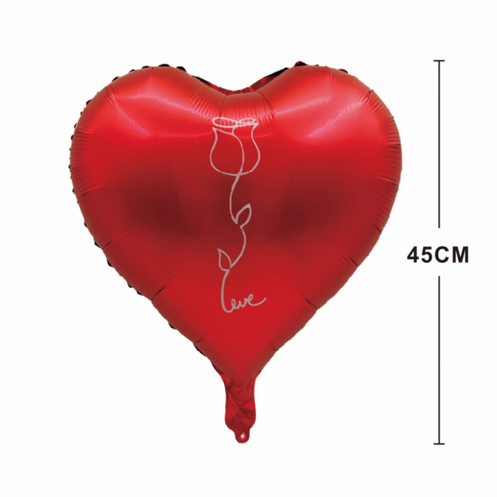 Balon din folie de aluminiu in forma de inima ' Love ' 45 cm LM0827 [2]