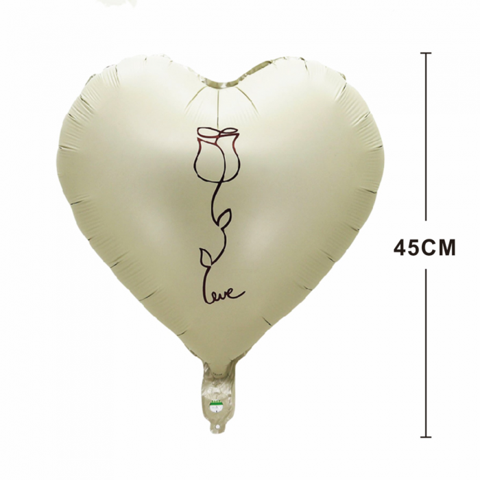 Balon din folie de aluminiu in forma de inima ' Love ' 45 cm LM0828 [2]