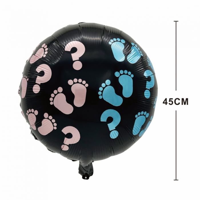 Balon din folie de aluminiu pentru dezvaluirea sexului copilului 45 cm LM0830 [2]