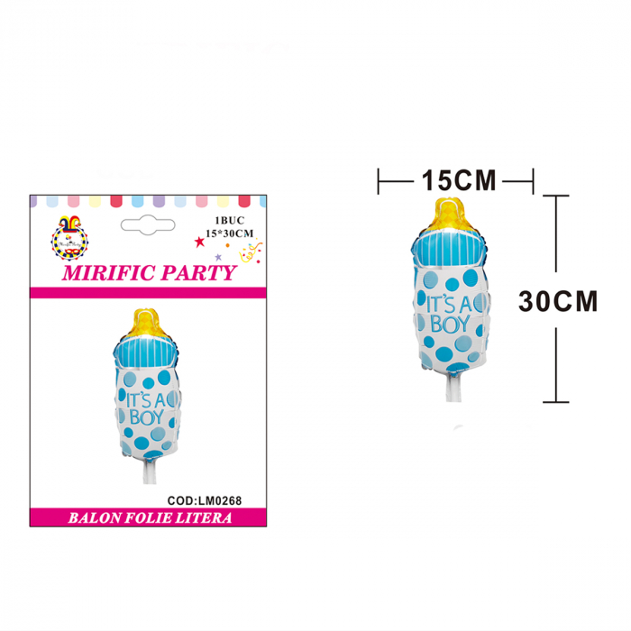 Balon din folie de aluminiu ' It's a boy ' 220268-B 15 x 30 cm [2]