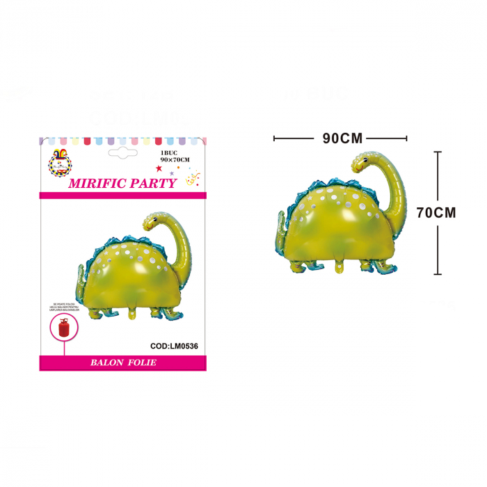 Balon din folie de aluminiu figurina ' Dinozaur ' 90 x 70 cm LM0536 [2]