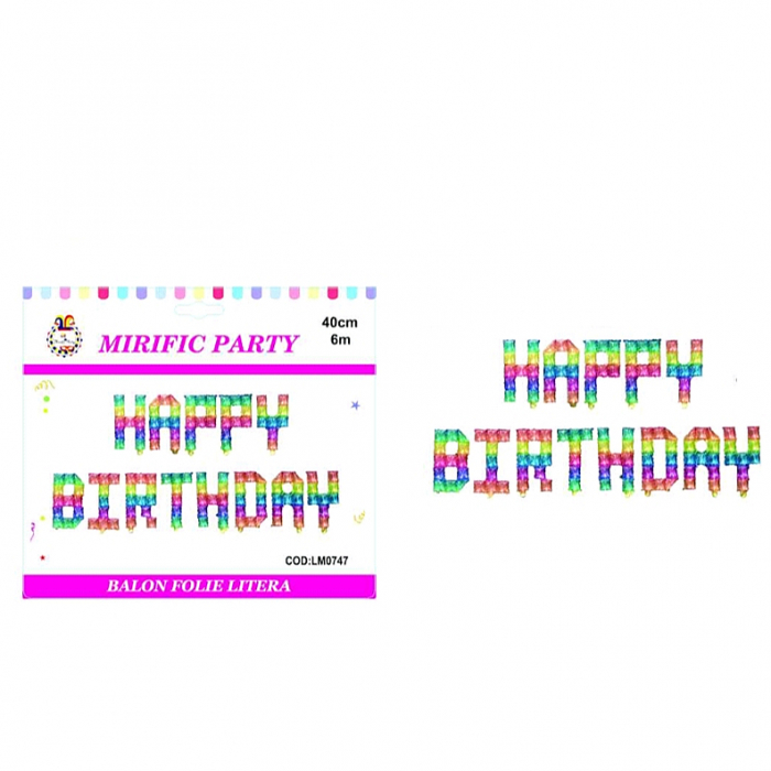 Set aranjament 13 baloane ' Happy Birthday ' 6 m x 40 cm LM0747 [2]