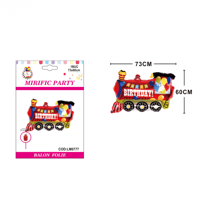 Balon din folie de aluminiu figurina ' Locomotiva ' 73 x 60 cm  LM0777 [2]
