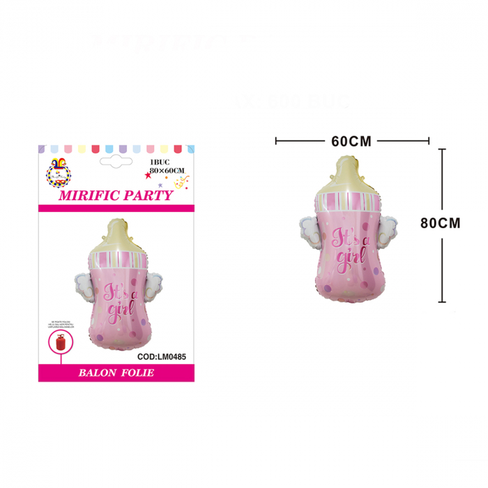 Balon folie in forma de biberon ' It's a Girl ' LM0485 [2]