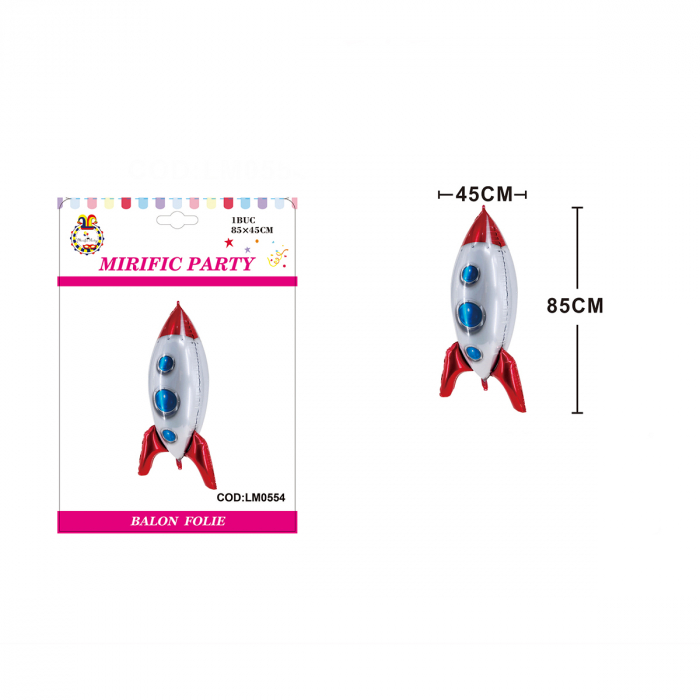 Balon din folie de aluminiu figurina ' Nava spatiala ' 85 x 45 cm LM0554 [2]