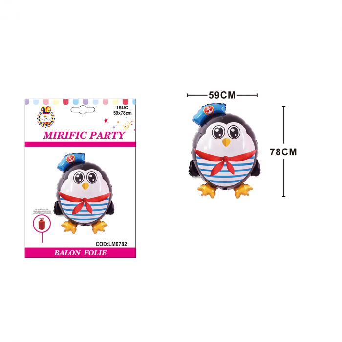 Balon din folie de aluminiu figurina ' Pinguin ' 59 x 78 cm LM0782 [2]