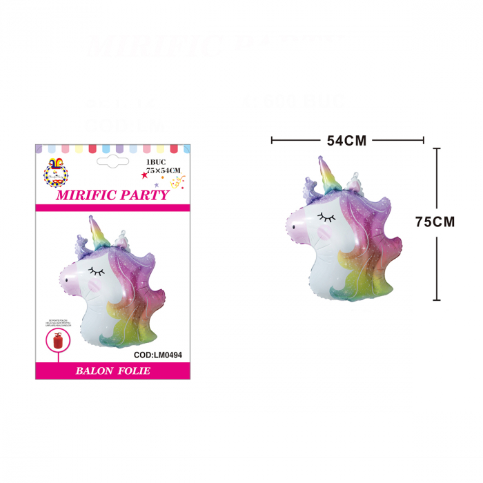 Balon din folie de aluminiu figurina ' Unicorn '  LM0494 [2]