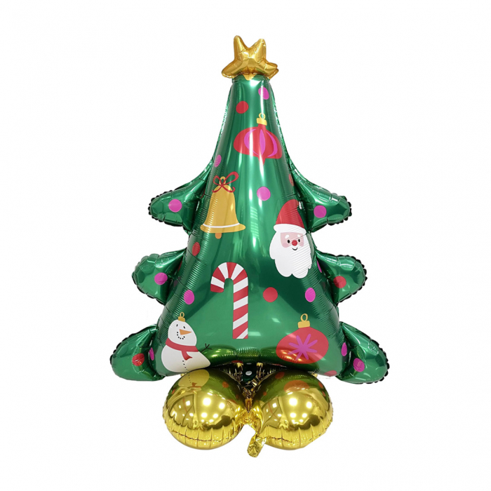 Balon cu stativ pentru decor Craciun ' Brad de Craciun ' 85 x 100 cm LY-2439-22 [1]