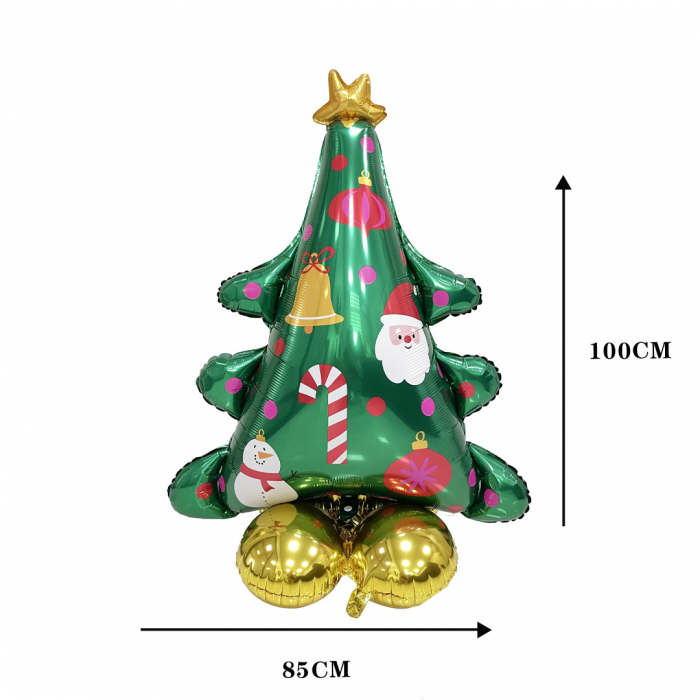 Balon cu stativ pentru decor Craciun ' Brad de Craciun ' 85 x 100 cm LY-2439-22 [2]