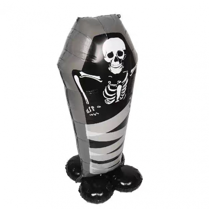 Balon cu stativ pentru decor Halloween ' Schelet ' 57 x 99 cm LY-2439-3negru [8]