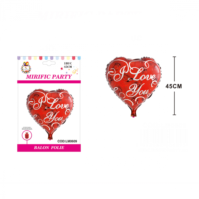 Balon din folie de aluminiu in forma de inima ' I love you ' LM0609 [2]