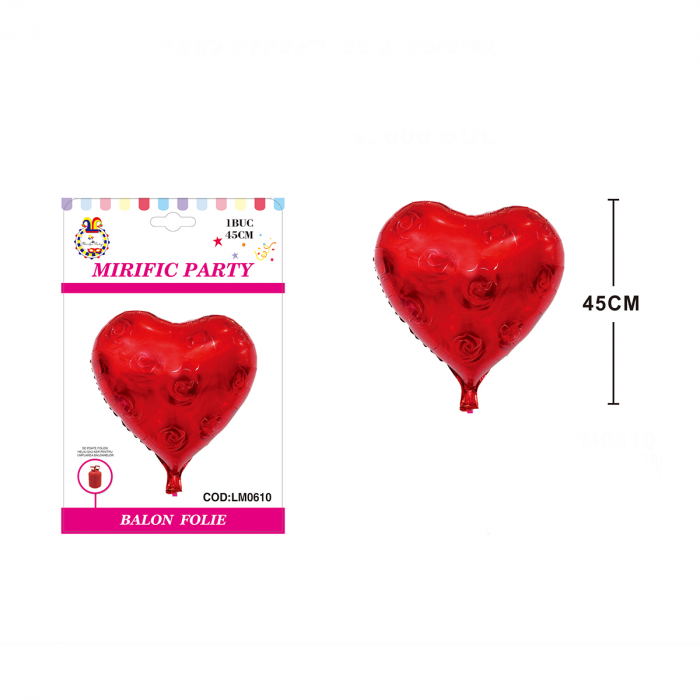 Balon din folie de aluminiu in forma de inima 45 cm LM0610 [2]