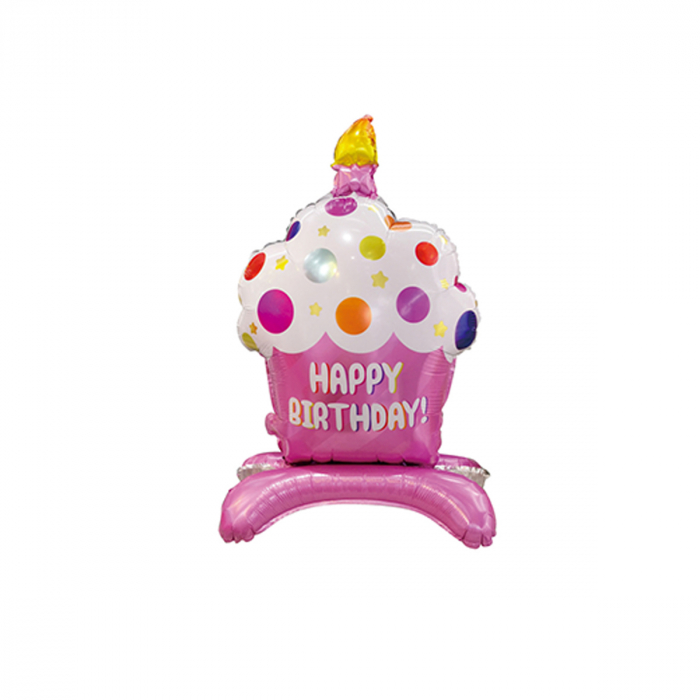 Balon din folie de aluminiu figurina briosa ' Happy Birthday ' 88 x 50 cm LM0550 [1]