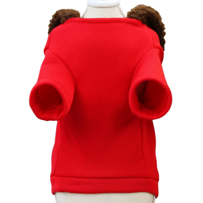 Bluza cocolino cu gluga DOG-25rosu [3]