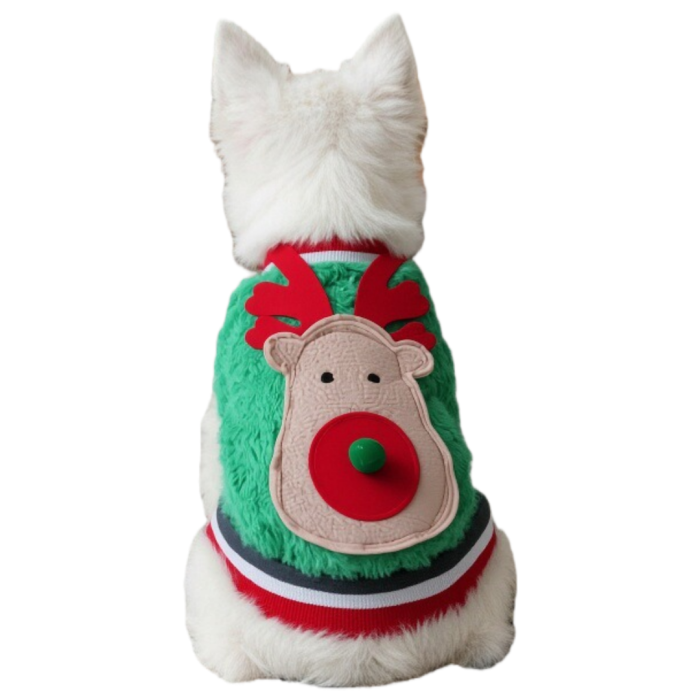 Bluza flausata pentru Craciun B37102verde [2]