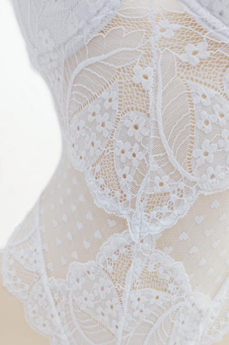 Body sexy cu dantela brodata BD1467alb [6]
