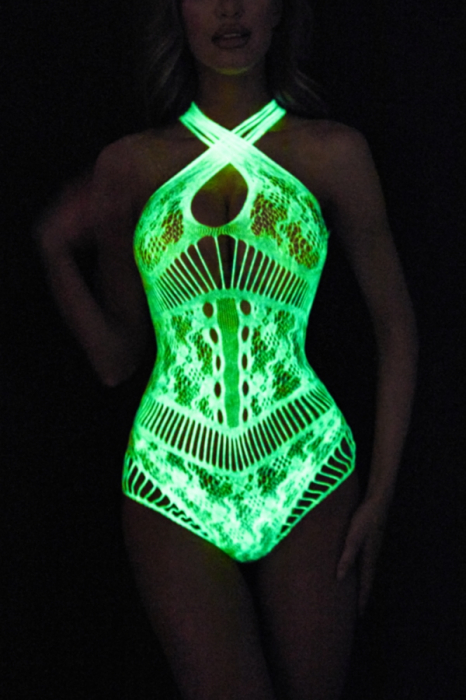 Body sexy fluorescent din plasa fina DLS-YG05 [2]