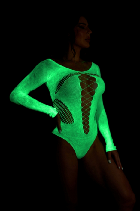 Body sexy fluorescent din plasa fina DLS-YG27 [2]