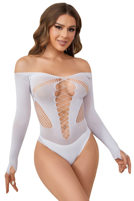 Body sexy fluorescent din plasa fina DLS-YG27 [1]