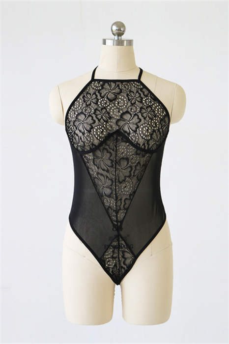 Body sexy semitransparent cu accente de dantela YMR-2002 [3]