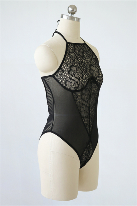 Body sexy semitransparent cu accente de dantela YMR-2002 [2]