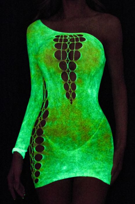 Bodystocking sexy fluorescent tip rochita din plasa fina DLS-YG06 [2]