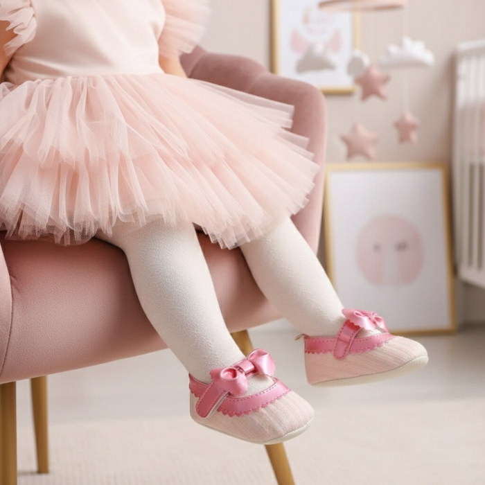 Botosei cu funda pentru primii pasi 43064-H148roz [2]