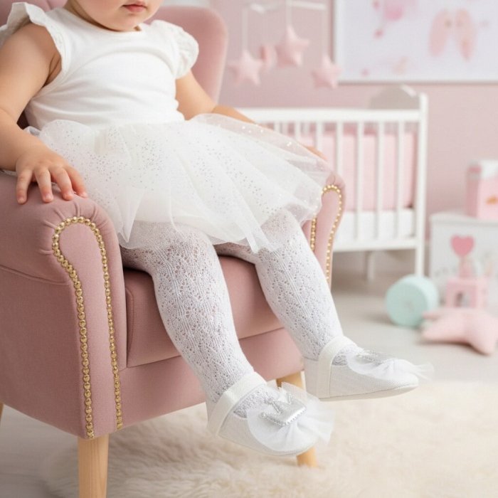 Botosei cu funda pentru primii pasi 43064-H96alb [3]