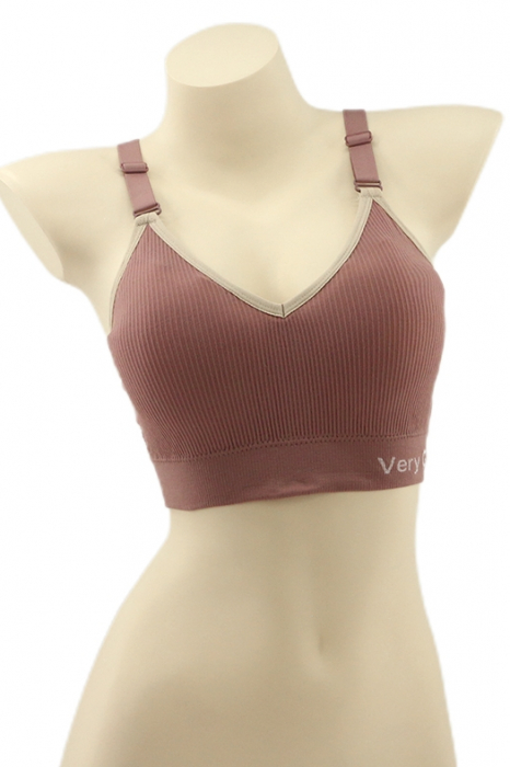 Bustiera cu broderie la spate YAN-8999roz [1]