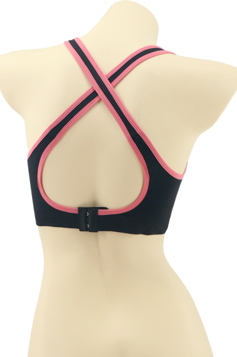 Bustiera sport cu bretele incrucisate la spate MG-B062negru [2]