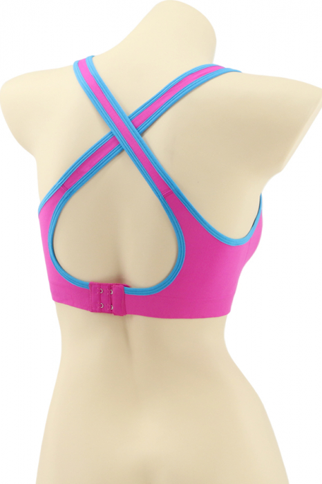 Bustiera sport cu bretele incrucisate la spate MG-B062roz [2]