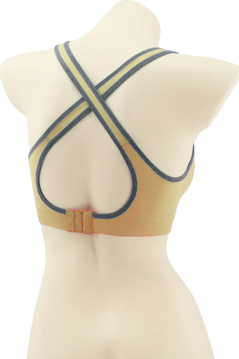Bustiera sport cu bretele incrucisate la spate MG-B062bej [2]