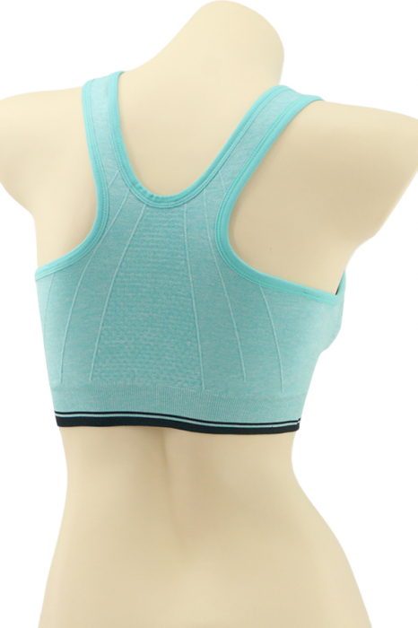 Bustiera sport cu fermoar in fata MG-JS007verde [2]
