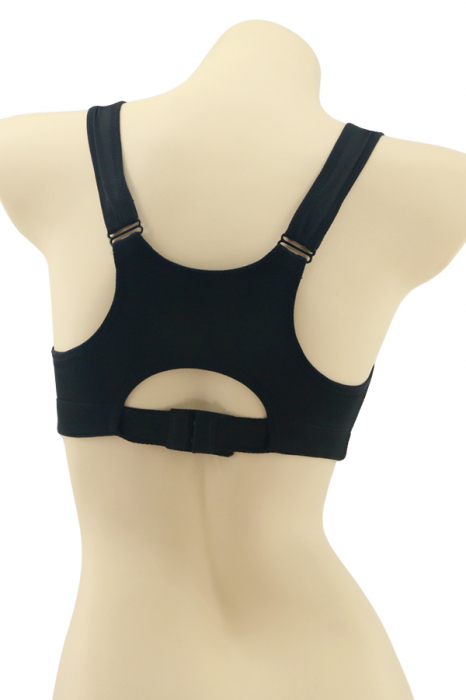 Bustiera sport cu fermoar in fata MG-3805negru [2]