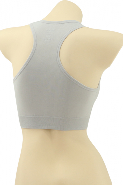 Bustiera sport cu fermoar in fata MG-SSW0189gri-1 [2]