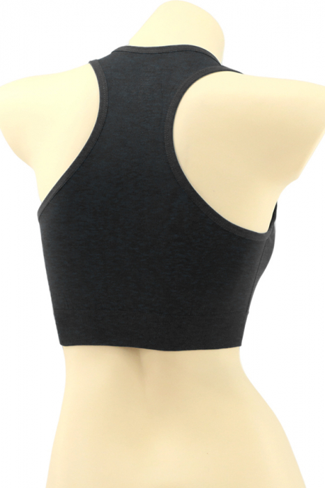 Bustiera sport cu fermoar in fata MG-SSW0189negru [2]