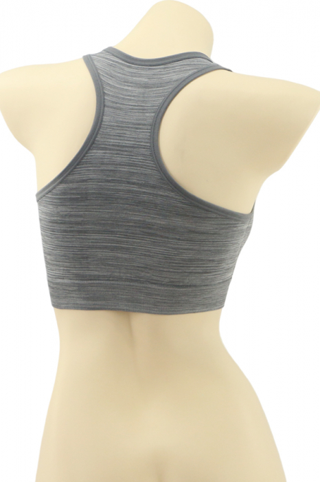 Bustiera sport cu fermoar in fata MG-SSW0189gri-3 [2]